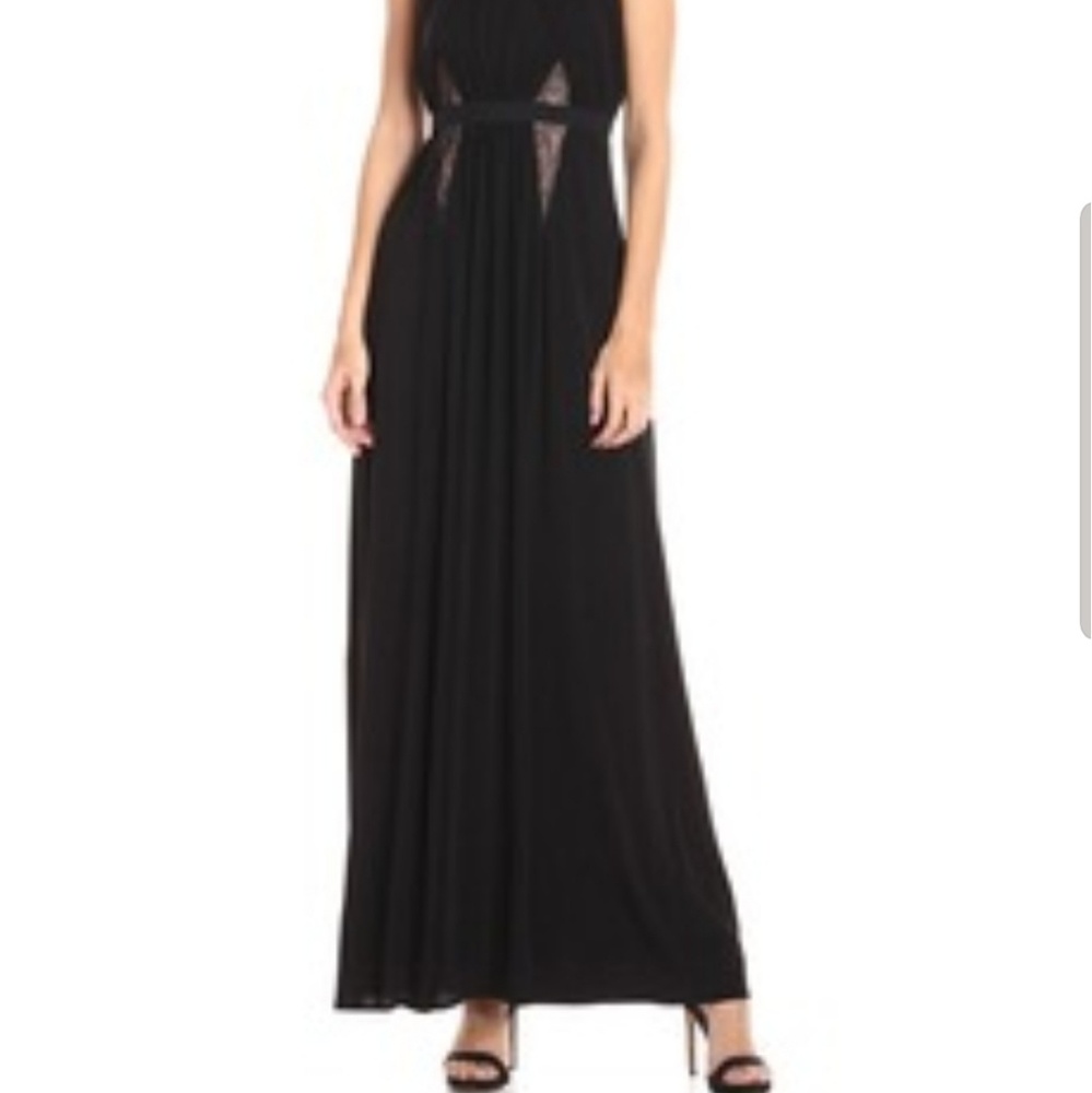 BCBG Maxazria Stehla Lace-Blocked Jersey Gown, 6